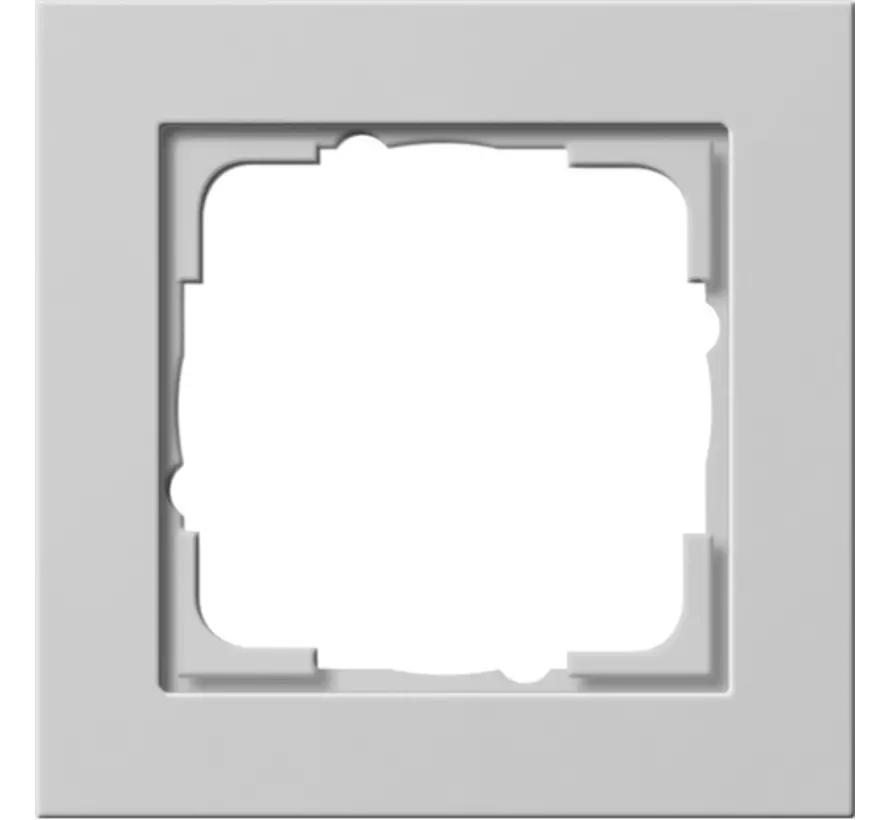 Abdeckrahmen 1fach E2 grau matt (021137)