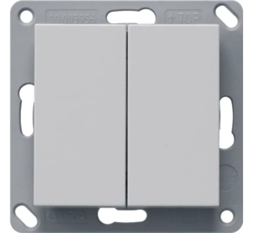 Bluetooth Wandsender 2-fach grau matt (2462015)