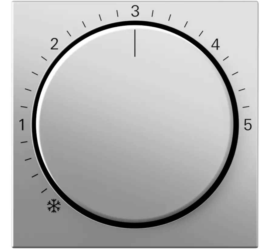 Abdeckung für Raumtemperaturregler System 55 edelstahl (2706600)