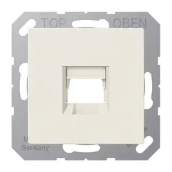 JUNG Abdeckung Klick-Bestätigung mit Tragplatte 1-fach für Modular Jack A-range creme (A 1569-1 WE)
