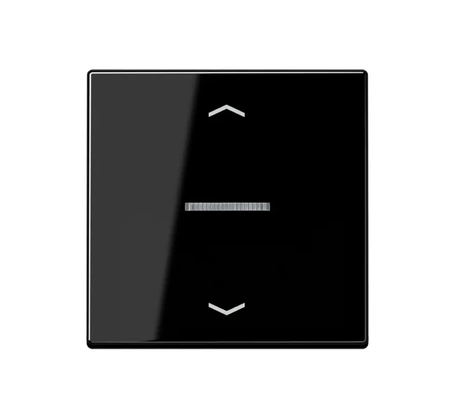 HOME Dimmerbedienaufsatz 1-fach mit Pfeilsymbolen A-range schwarz glänzend (BT A 17101 P SW)