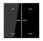 HOME Dimmerbedienaufsatz 2-fach mit Pfeilsymbolen LS990 schwarz glänzend (BT LS 17102 P SW)