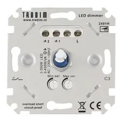 Tradim Universal LED dimmer 3 - 450 Watt (2491H)