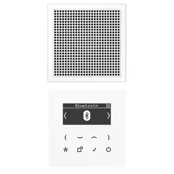 JUNG Smart Radio DAB+ Bluetooth Set mit einem Lautsprecher LS990 alpinweiß (DAB LS1 BT WW)