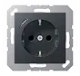 Schuko-Steckdose mit USB Typ C A-range anthrazit matt (A 1520-18 C ANM)