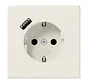 Schuko-Steckdose mit USB Typ A LS990 creme (LS 1520-18 A)