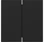 Wippe 2fach gerade stehend System 55 schwarz matt (3495005)