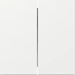 Gira Wippe 2fach gerade stehend System 55 weiß glänzend (349503)