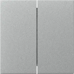 Gira Wippe 2fach gerade stehend System 55 aluminium matt (349526)