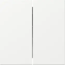 Gira Wippe 2fach gerade stehend System 55 weiß matt (349527)