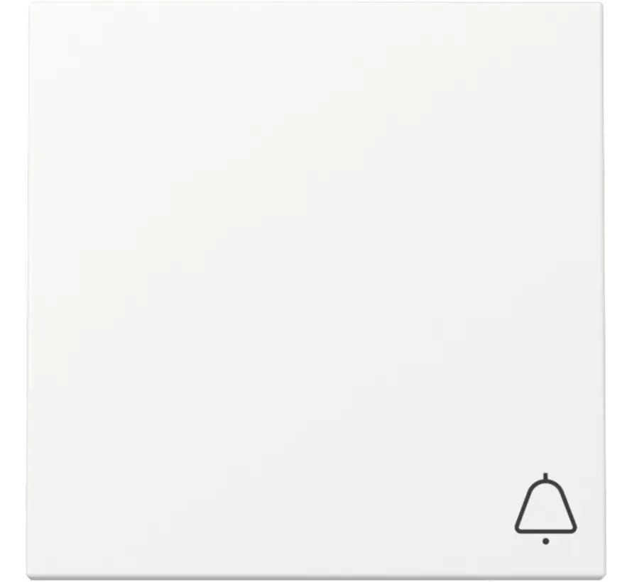 Wippe mit Symbol Klingel System 55 weiß matt (328627)