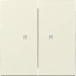 Gira Wippe 2fach mit Kontrollfenster System 55 creme glänzend (363101)