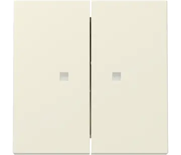 Gira Wippe 2fach mit Kontrollfenster System 55 creme glänzend (363101)