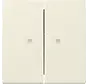 Wippe 2fach mit Kontrollfenster System 55 creme glänzend (363101)