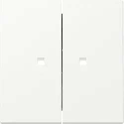 Gira Wippe 2fach mit Kontrollfenster System 55 weiß matt (363127)