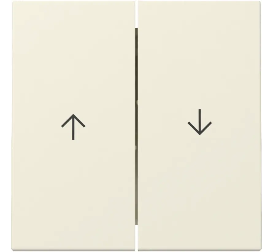 Wippe Jalousieschalter 2fach System 55 creme glänzend (329401)