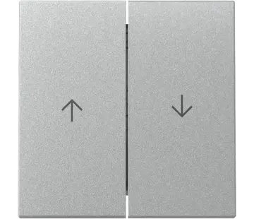 Gira Wippe Jalousieschalter 2fach System 55 aluminium matt (329426)