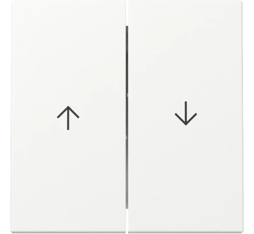 Wippe Jalousieschalter 2fach System 55 weiß matt (329427)
