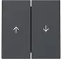 Wippe Jalousieschalter 2fach System 55 anthrazit matt (329428)