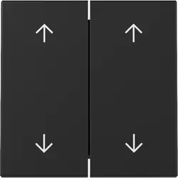 Gira Wippe Jalousieschalter 4-fach System 55 schwarz matt (3297005)