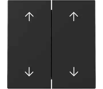 Gira Wippe Jalousieschalter 4-fach System 55 schwarz matt (3297005)