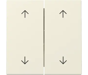 Gira Wippe Jalousieschalter 4-fach System 55 creme glänzend (329701)