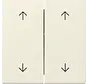 Wippe Jalousieschalter 4-fach System 55 creme glänzend (329701)