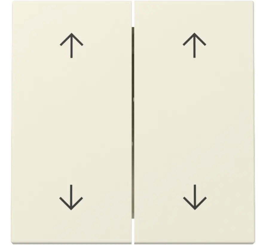 Wippe Jalousieschalter 4-fach System 55 creme glänzend (329701)