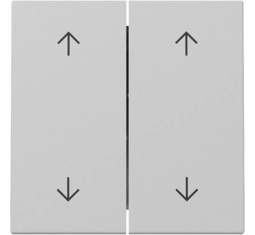 Wippe Jalousieschalter 4-fach System 55 grau matt (3297015)