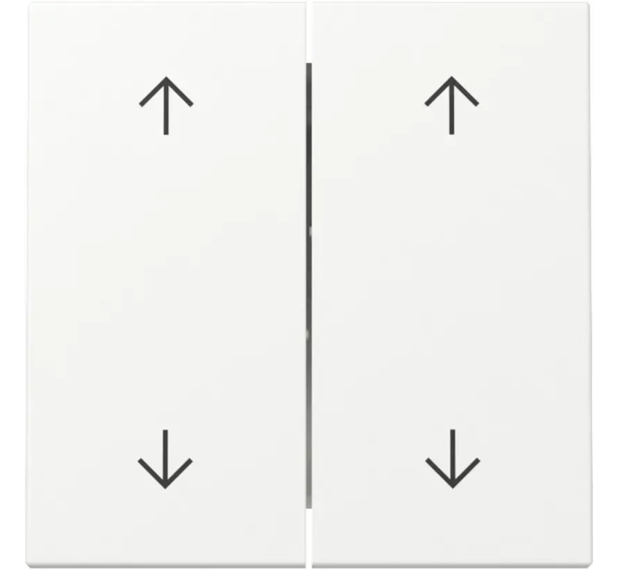 Wippe Jalousieschalter 4-fach System 55 weiß matt (329727)