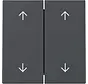 Wippe Jalousieschalter 4-fach System 55 anthrazit matt (329728)