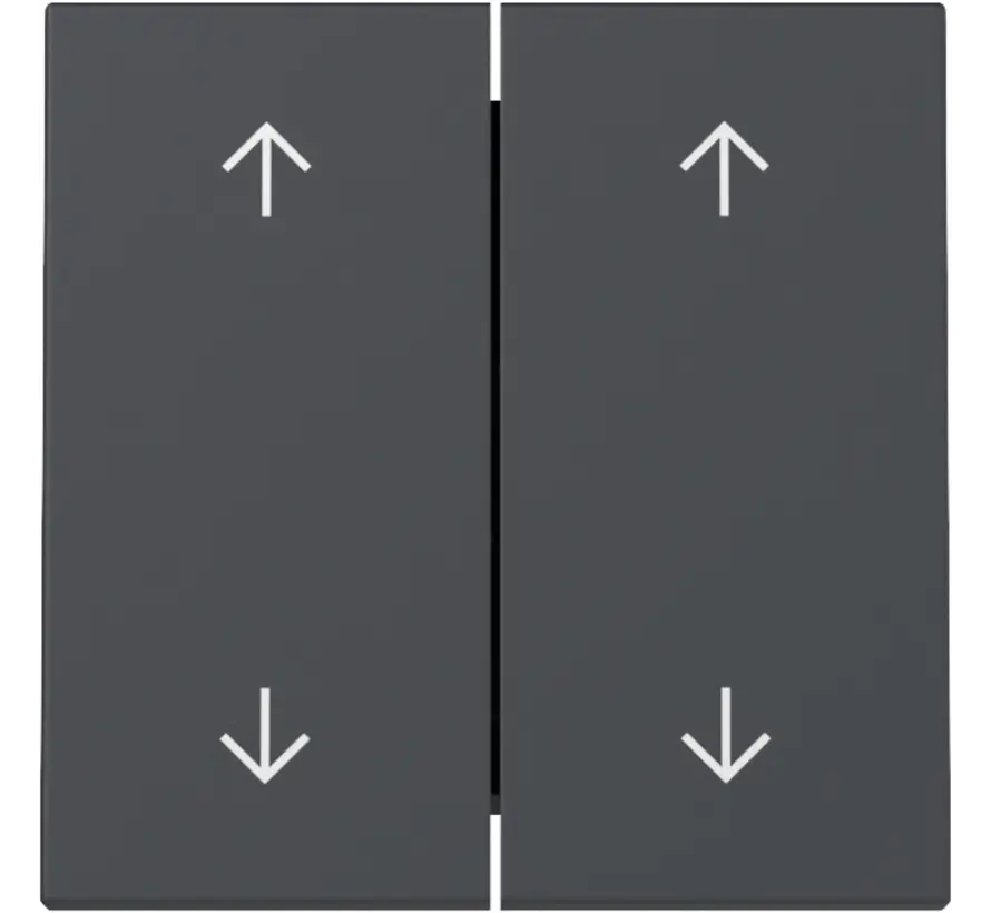 Wippe Jalousieschalter 4-fach System 55 anthrazit matt (329728)