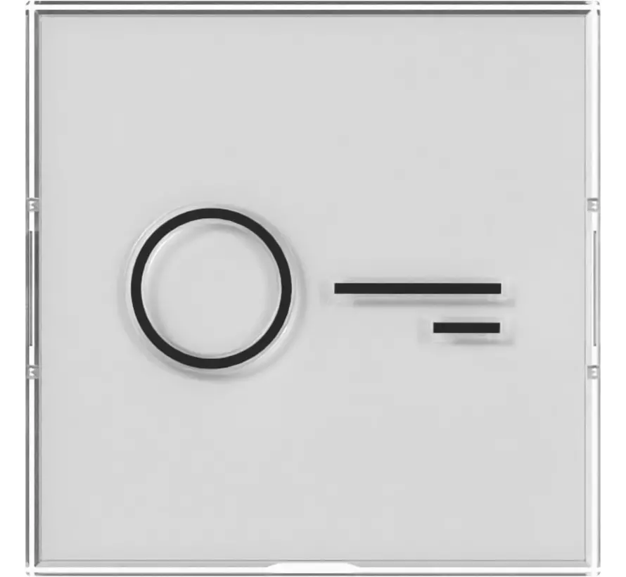 Wippe farbneutral mit großem Beschriftungsfeld und großem abtastbaren Symbol Tür (321800)