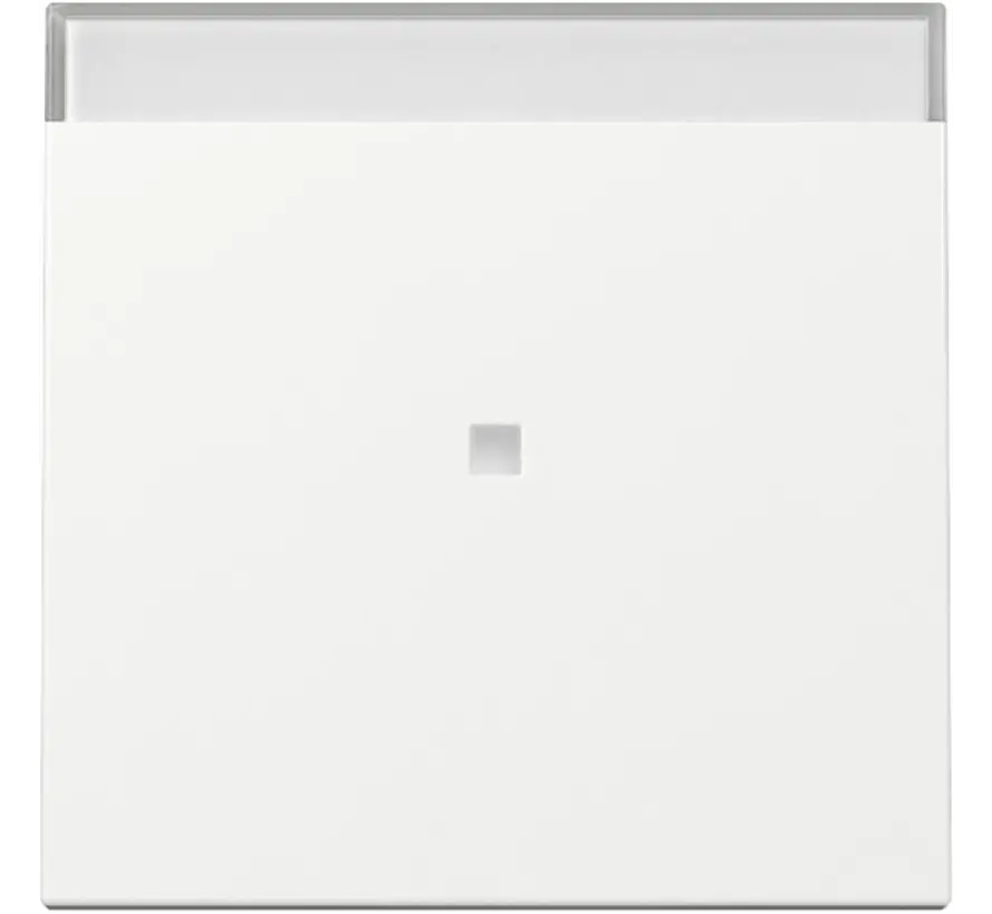 Wippe mit Kontrollfenster und Beschriftungsfeld System 55 weiß glänzend (367003)