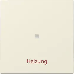 Gira Wippe mit Kontrollfenster und Aufdruck Heizung System 55 creme glänzend (367801)
