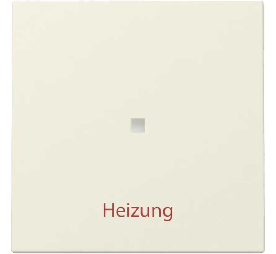 Wippe mit Kontrollfenster und Aufdruck Heizung System 55 creme glänzend (367801)