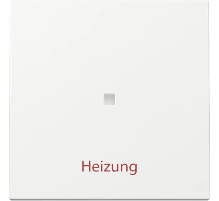 Wippe mit Kontrollfenster und Aufdruck Heizung System 55 weiß glänzend (367803)
