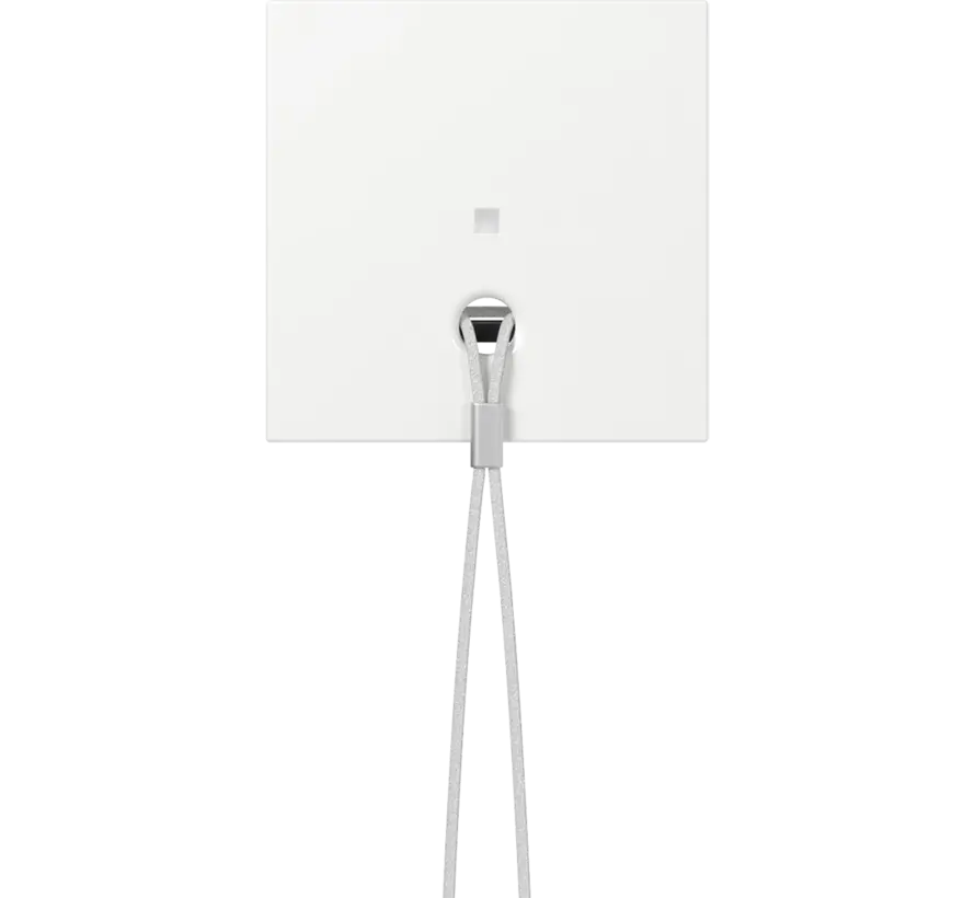 Abdeckung mit Kontrollfenster für Zugtaster System 55 weiß glänzend (363903)