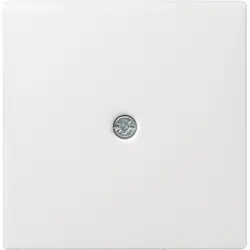 Gira Abdeckung für Schnurableitung und Fernmeldeverbinderdose System 55 weiß matt (027427)