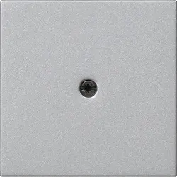 Gira Abdeckung für Schnurableitung und Fernmeldeverbinderdose System 55 aluminium matt (027426)