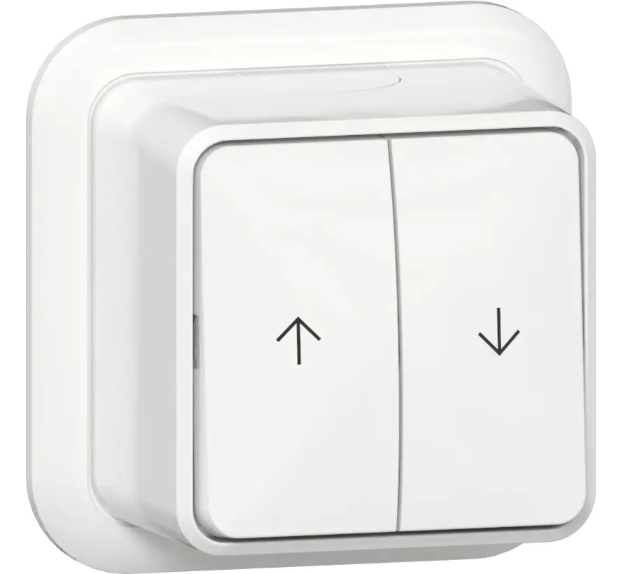 Jalousietaster Aufputz weiß (315811)