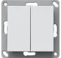 EnOcean Funk Wandsender 2fach System 55 weiß glänzend (242203)