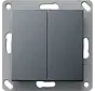 EnOcean Funk Wandsender 2fach System 55 anthrazit matt (242228)