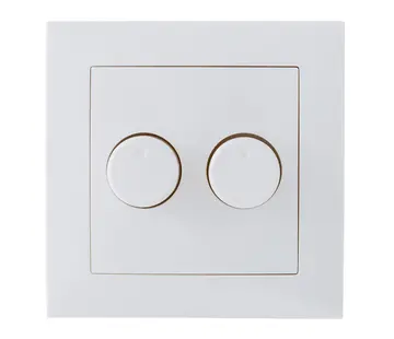 EcoDim Duo-Dimmerknopf passend für Berker S1weiß glänzend (ED-10004)