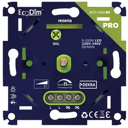 EcoDim Universeller LED-Dimmer PRO RC 0-200 Watt (ECO-DIM.04-PRO)