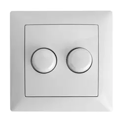 EcoDim Duo-Dimmerknopf passend für Busch-Jaeger Balance SI weiß glänzend (ED-10075)