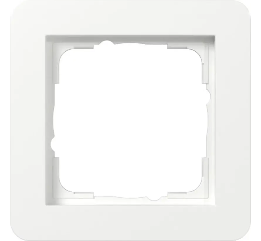 Abdeckrahmen 1fach E1 weiß glänzend (0211150)