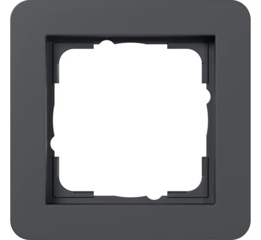 Abdeckrahmen 1fach E1 anthrazit matt (0211152)