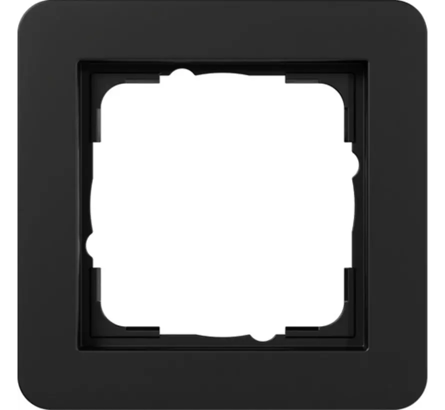 Abdeckrahmen 1fach E1 schwarz matt (0211153)