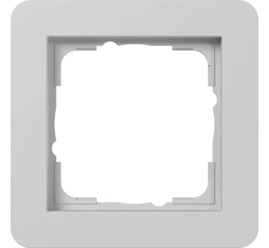 Abdeckrahmen 1fach E1 grau matt (0211154)